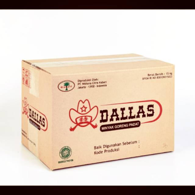 Minyak Padat Merek Dallas 15 Kg Shopee Indonesia