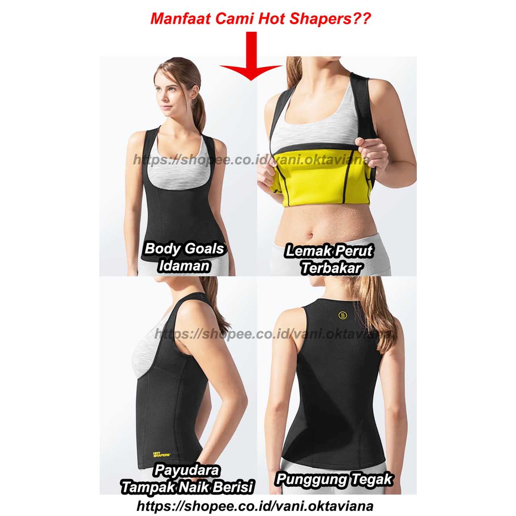 [ COD ] TANKTOP ROMPI PELANGSING PEMBAKAR LEMAK PERUT SAUNA CAMI HOT SHAPER ORI TEBAL ADA LOGO