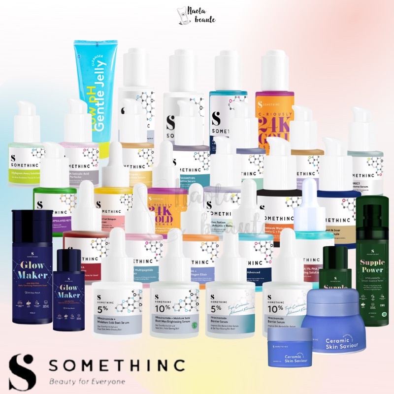 SOMETHINC Glowmaker | NIACINAMIDE SERUM | BAKUCHIOL | HYAluronic | AHA BHA Peeling | Revive Potion | 24K Gold