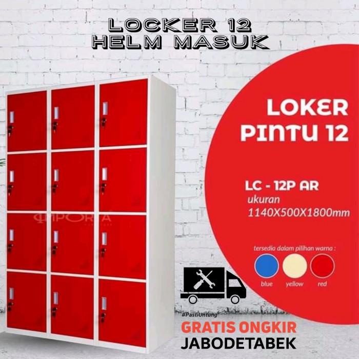 

Cabinet / Loker Locker Besi 12 Pintu Besar Masuk Helm