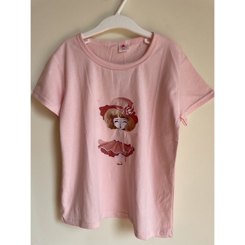 Baju kaos anak warna pink
