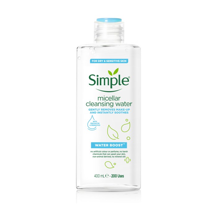 SIMPLE WATER BOOST MICELLAR CLEANSING WATER 400ML