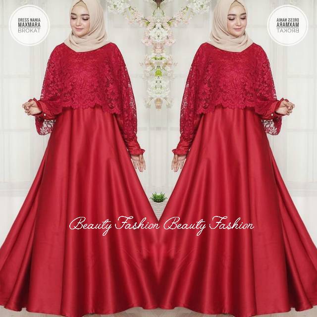 COD Dres Pesta  Maxi Nania 3 warna