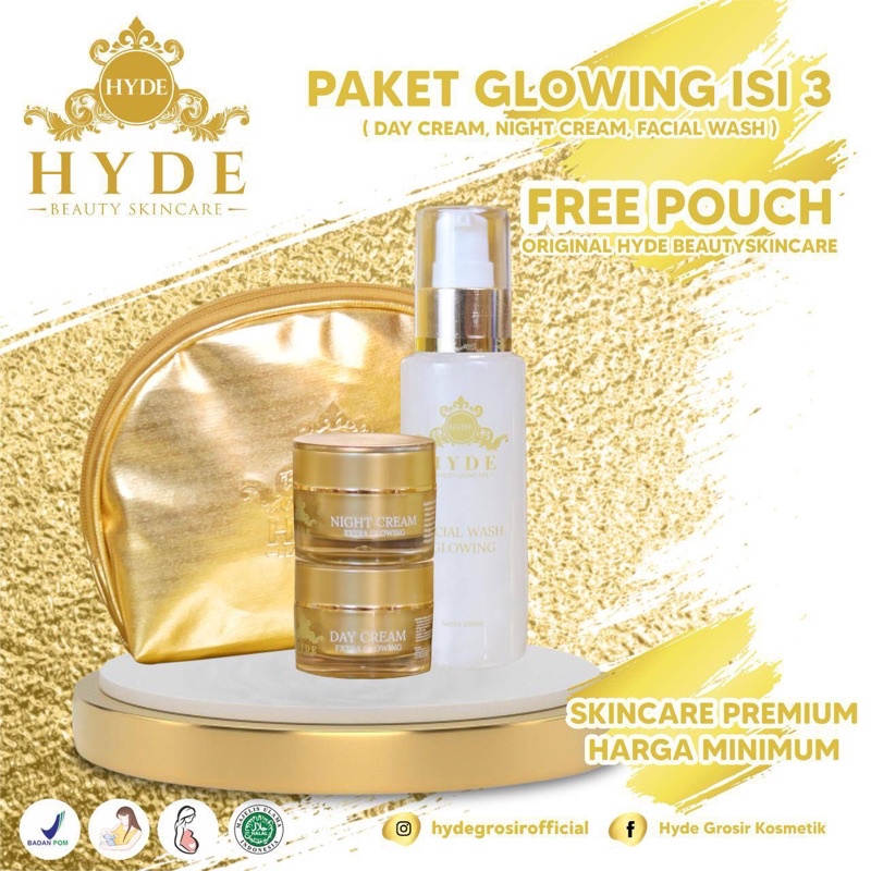 Hyde beauty skincare Paket isi 3 / Reseller/ Grosiran