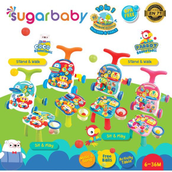 Sugar Baby Walker & Table Push Walker Baby Walker Mini Car | Shopee