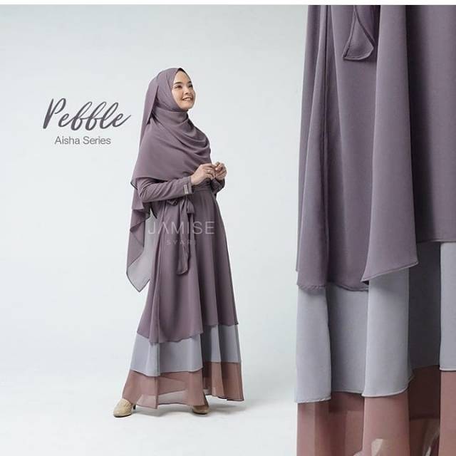 Jamise | Aisha Series - Pebble | Jamise Syari | Faezia Official Shop populer | Jamise Syari Sukabumi