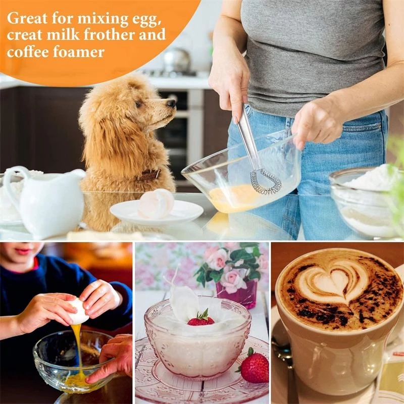 [ 20.5cm Stainless Steel Kitchen Manual Egg Whisk] [Multifunctional Kitchen Tools] [Kitchen Useful Utensils &amp; Gadgets]