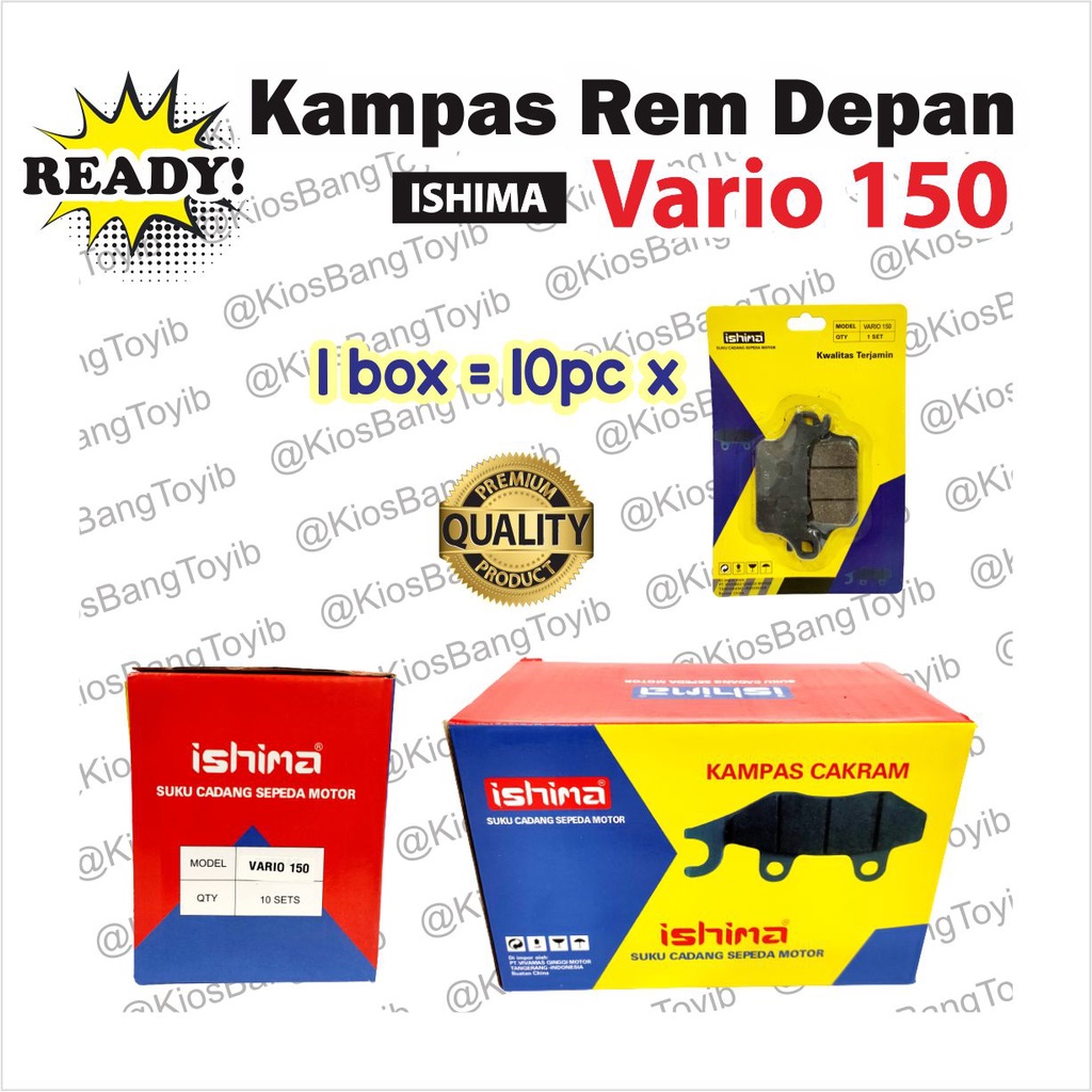 Kampas Rem Depan/Discpad Honda Vario 150 ★ISHIMA★