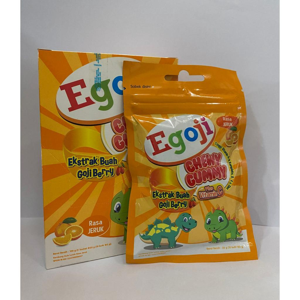 Egoji Chew Gummy Jeruk Sachet isi 10 Butir