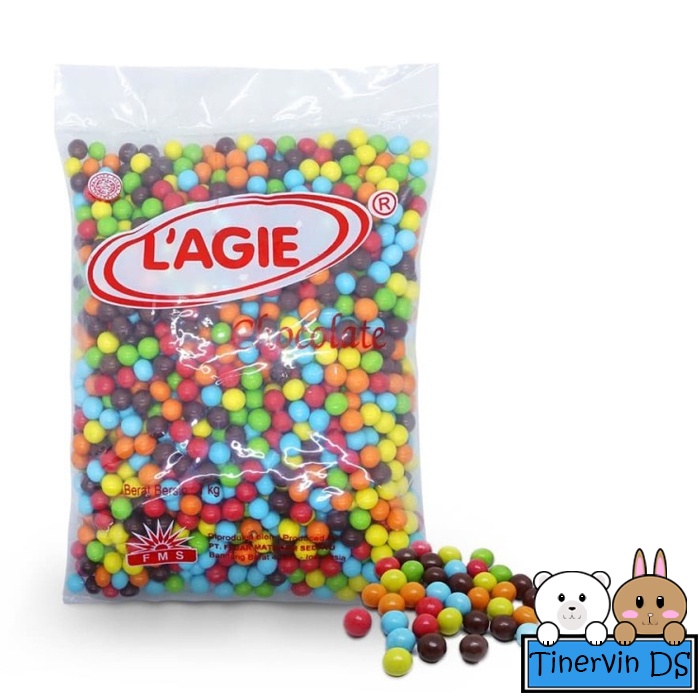 

Mini Chocolate Warna-Warni - Lagie Golden City - Kemasan 1kg