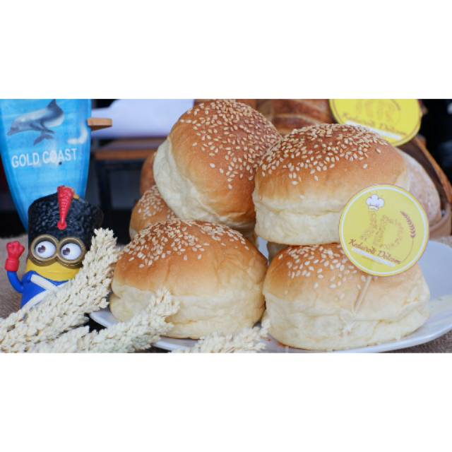

roti burger ukuran 9,5 cm