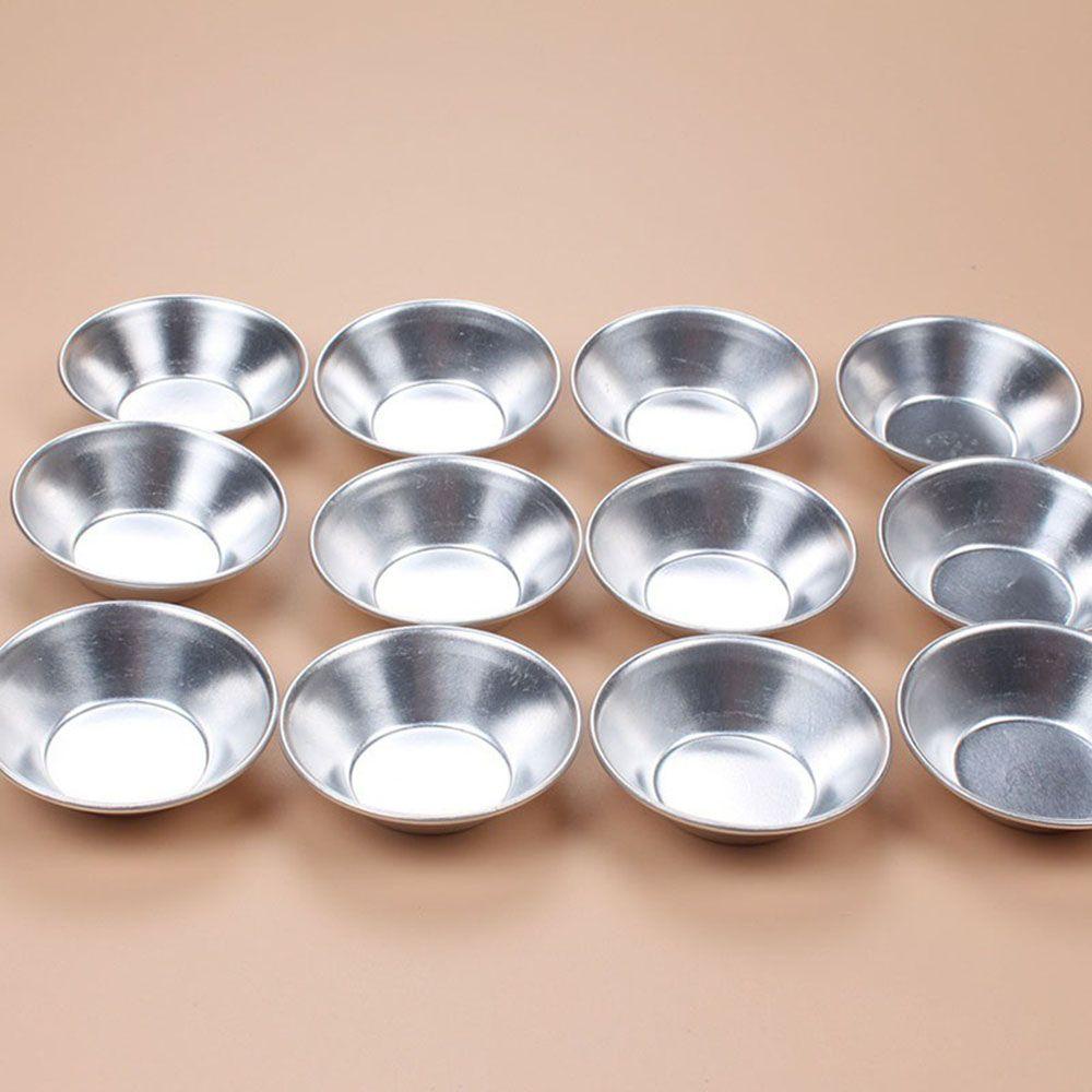 [Elegan] Cetakan Egg Tart Aluminium Tools Cookie Reusable Cupcake Pudding Mold