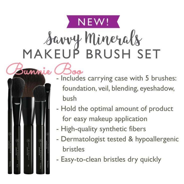 Savvy Minerals Essential Brush Set - YL - ORIGINAL USA