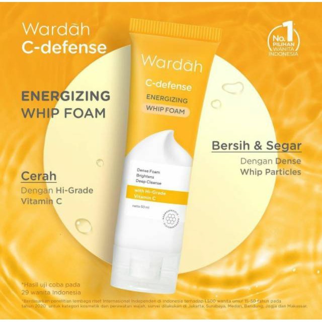 ❣️Rakkistore99❣️Wardah C-Defense Energizing Whip Foam 100ml (C-DEFENSE FW WHIP)