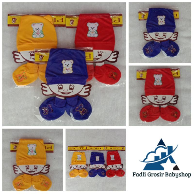 Topi Bayi Kupluk Bayi Set Sarung Kaki Terbaru