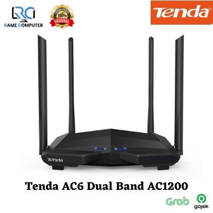 Tenda AC6 Dual Band1200 Mbps GIGABIT Wifi ROUTER EXTENDER