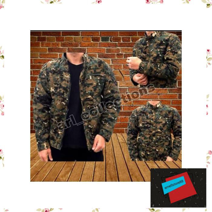 Jaket Pria parasut parka gunung LORENG MARPAT ABG TACTICAL ARMY KK228