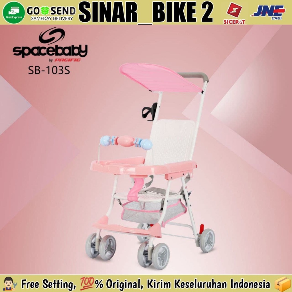 Baby Chair Stroller SB-103S Meja Makan Dorong Bayi Spacebaby