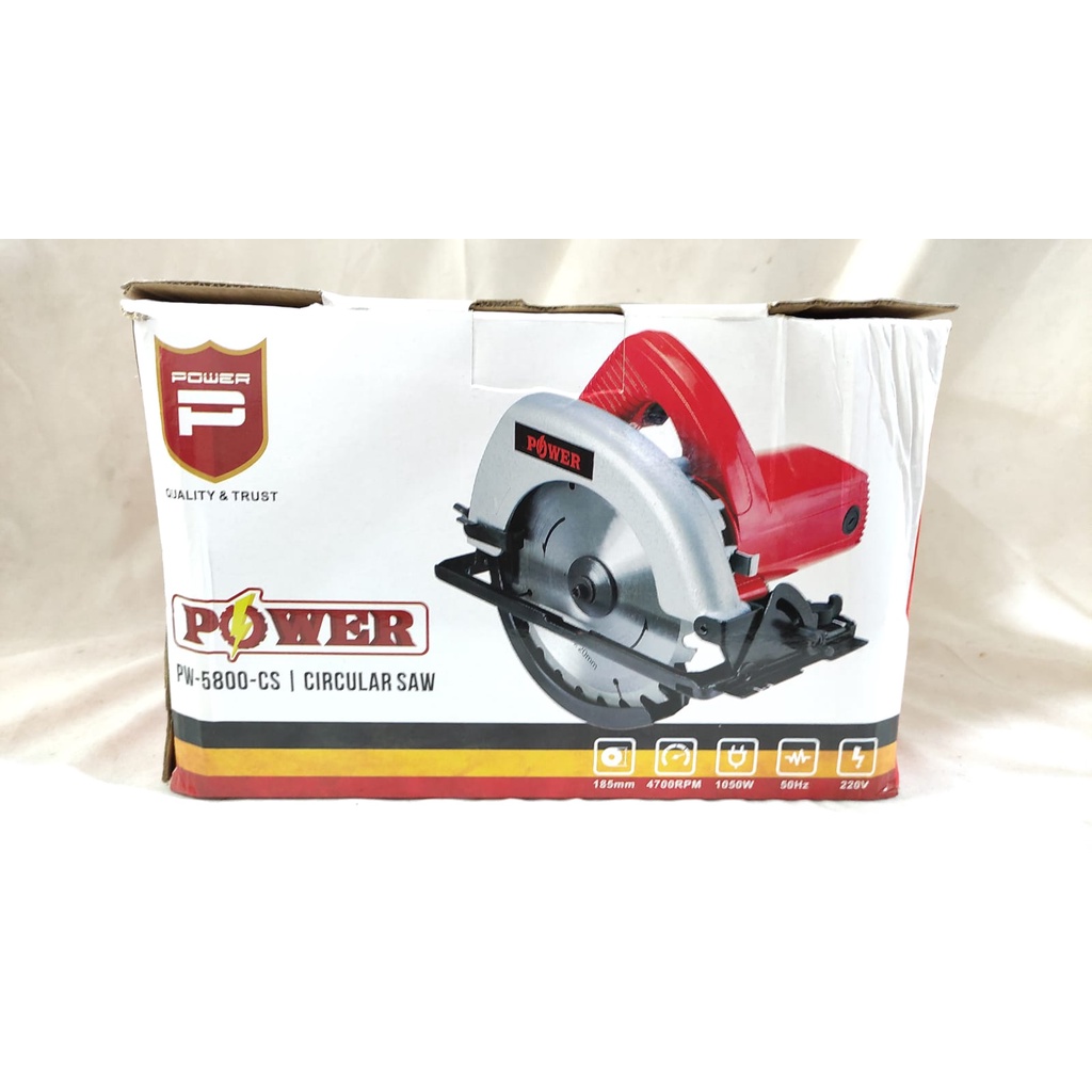 CIRCULAR SAW POWER 5800-CS MESIN GERGAJI KAYU MESIN POTONG KAYU ELEKTRIK MESIN GERGAJI BULAT GERGAJI