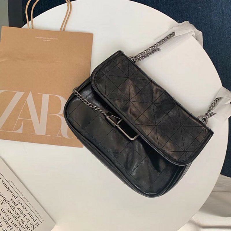 zara crosbody bag / zara pyramid / tas zara original