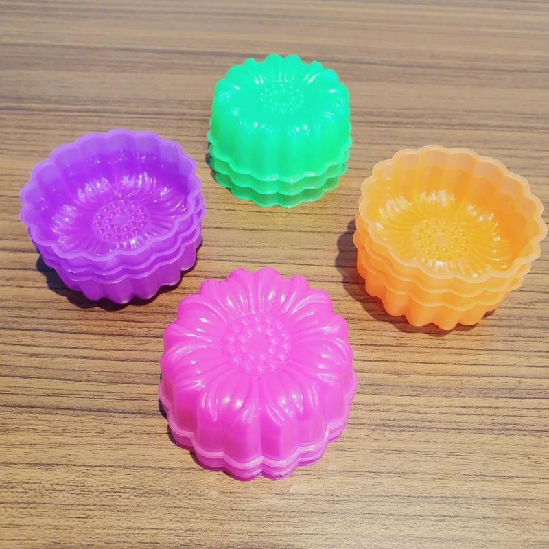 [ KH ] Cetakan Agar Bunga Isi 6pc / Cetakan Jelly Flower Murah / Cetakan Agar Plastik