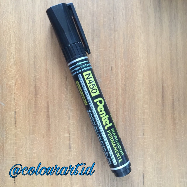 

Permanent Marker N 450 (Packaging Baru) warna : hitam, biru, merah, hijau