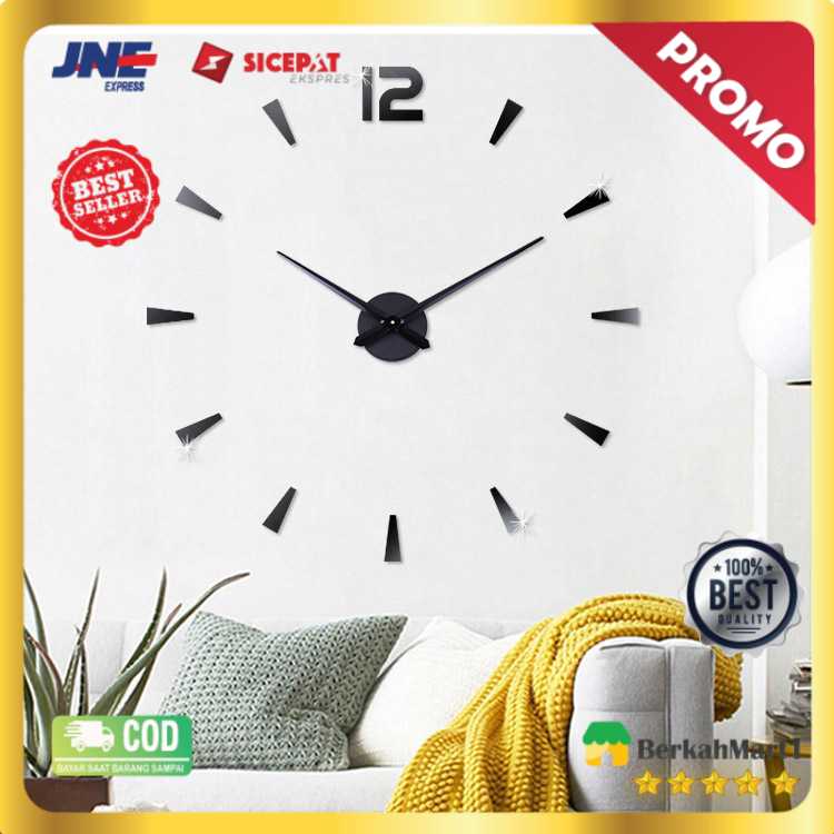Jam Dinding DIY Giant Wall Clock Quartz Creative Design - DIY-114