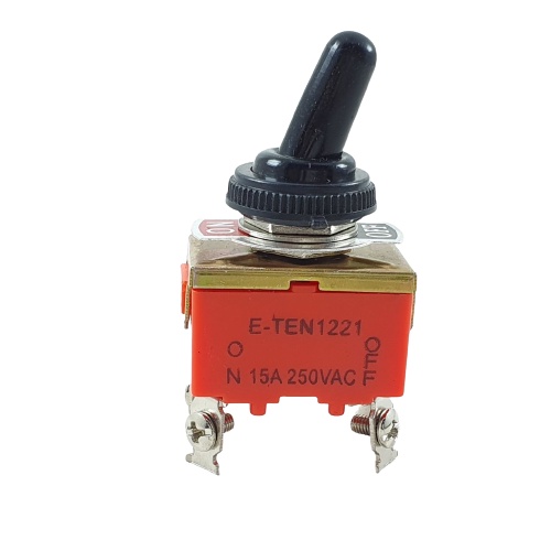 Toggle Switch 4 Pin On Off ETEN 1221 Saklar Togle Kaki 4p 15A E-TEN