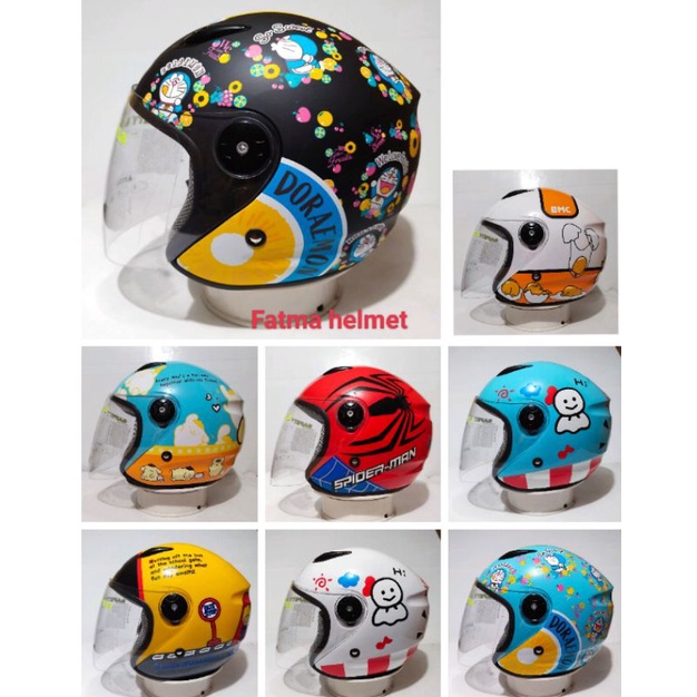 HELM BMC MILAN MOTIF CARTUN (helm dewasa)