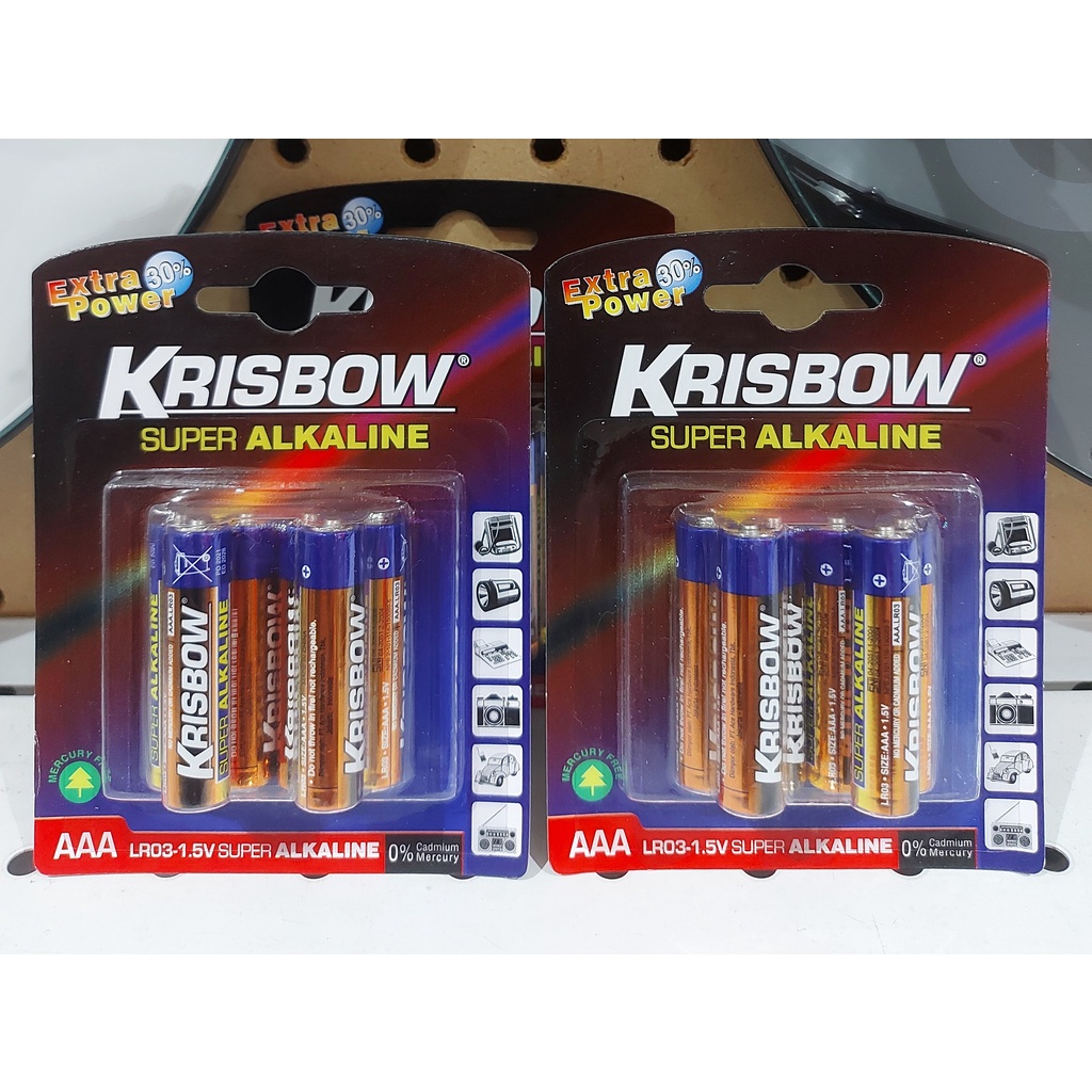 KRISBOW BATRAI ALKALINE AAA 4+2 PCS / BATERAI JAM / BATERAI REMOTE