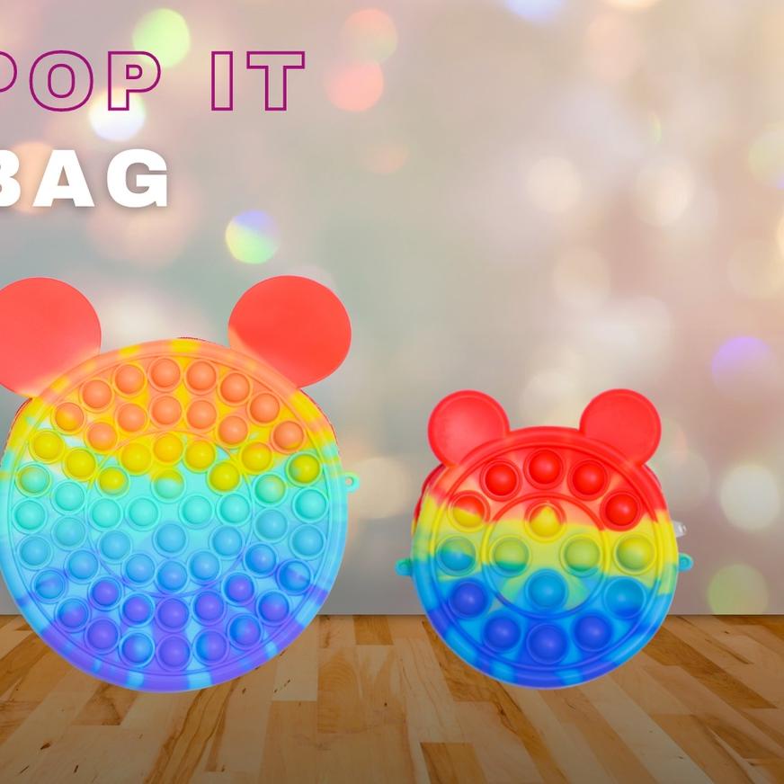 ✹ ITSOK TAS Pop it Rainbow / TAS POP IT ANAK / POP IT BAG / TAS SELEMPANG POP IT ➴