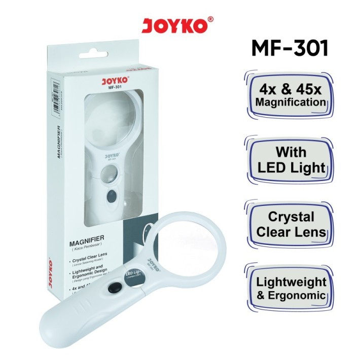 

Magnifier LED Light Kaca Pembesar Dengan Lampu MF-301 Joyko