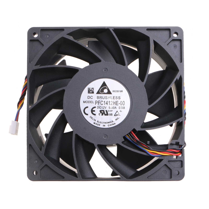 Bt 7500rpm PFC1412HE-00 12V 9A 14038 14cm 6-kabel PWM Server Fan Blower Udara 395g