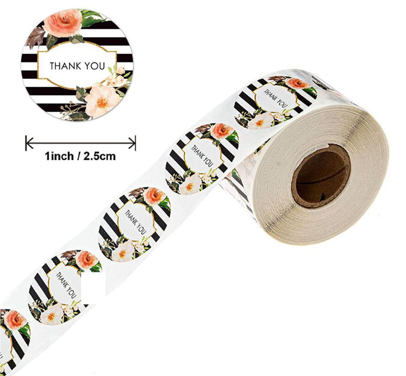 500pcs Gift Sealing Stickers Thank You for Your Love Design Scrapbook Diary Stickers Holiday Birthday Party Gift Decoration Sticker-4
