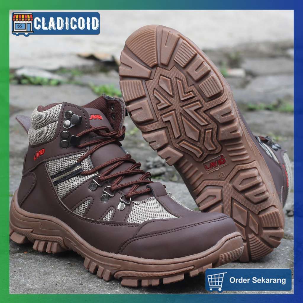 SEPATU SAFETY PRIA UJUNG BESI SAFETY PROYEK TOURING OUTDOOR KEREN LAVIO ARMOR ORIGINAL