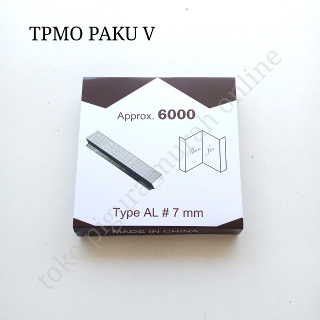 PAKU V AL 7MM SHAN JIN , V NAIL , PAKU PIGURA