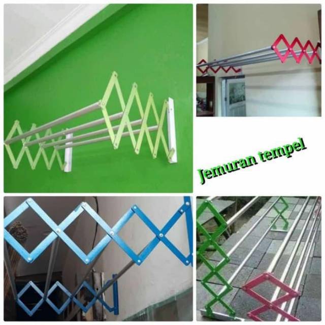 Jemuran baju jemuran tempel dinding jemuran lipat jemuran minimalis