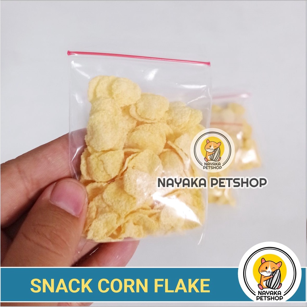 Snack Hamster Corn Flake Cemilan Jagung Ekstra Food Camilan Hewan