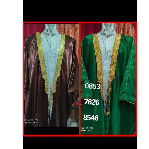 beli jubah bisth luaran habaib pengantin India Arab pria