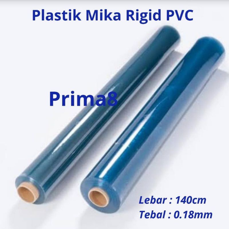 

Plastik Mika Kaku Rigid PVC Clear 0.18mm 0,18mm Lebar 140, 1Roll Utuh