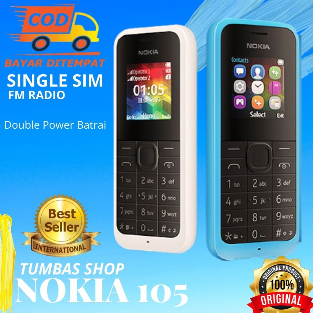 HP NOKIA ORIGINAL 105 CAS ANDROID Refurbish FULSET_HP NOKIA LAMA