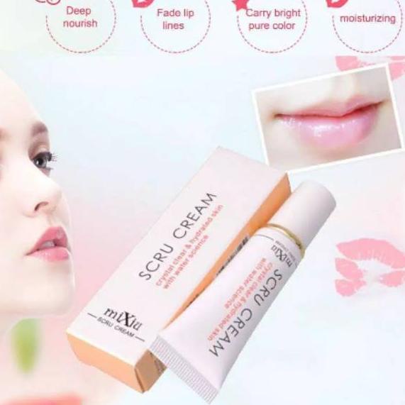 ☈ MIXIU SCRU CREAM / MIXIU LIP PROPOLIS GEL / EXFOLIATING GEL LIP SCRUB ➾