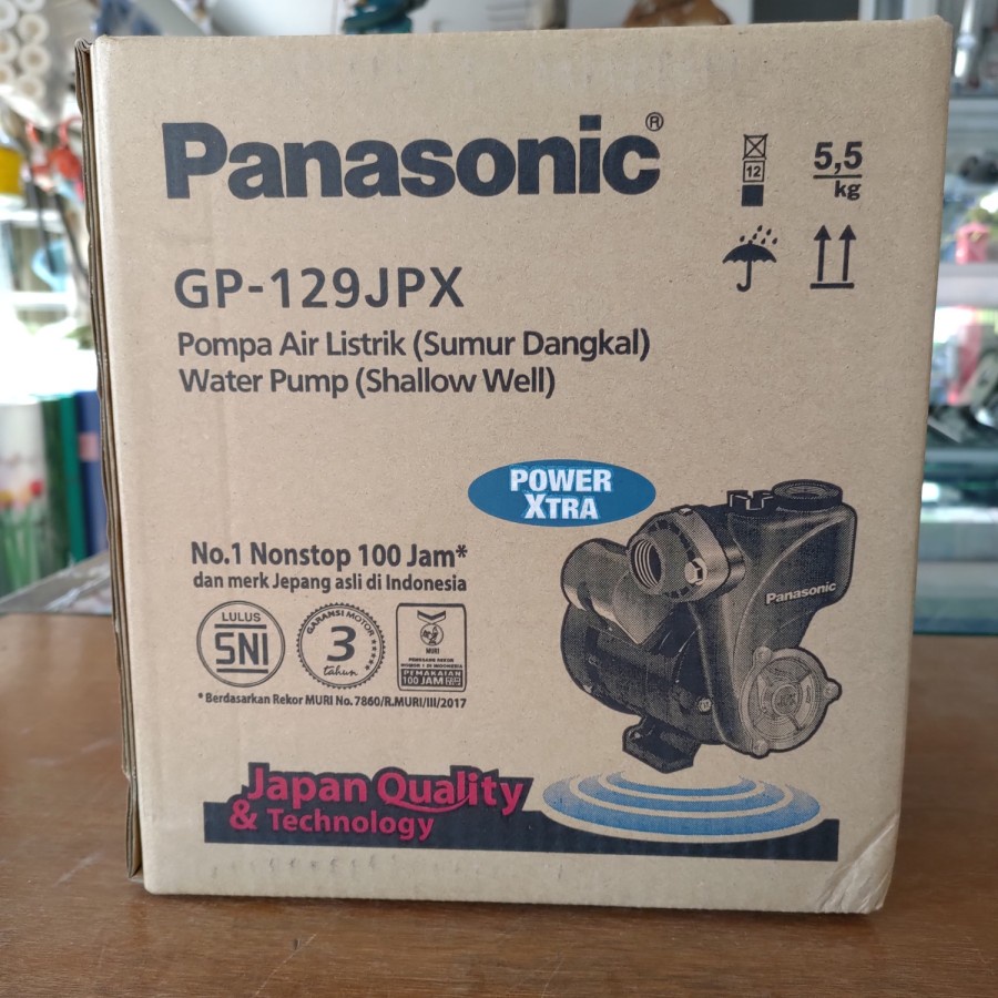 POMPA AIR PANASONIC GP129JPX GP 129 JPX MANUAL 125W 125 WATT SUMUR DANGKAL NON AUTO