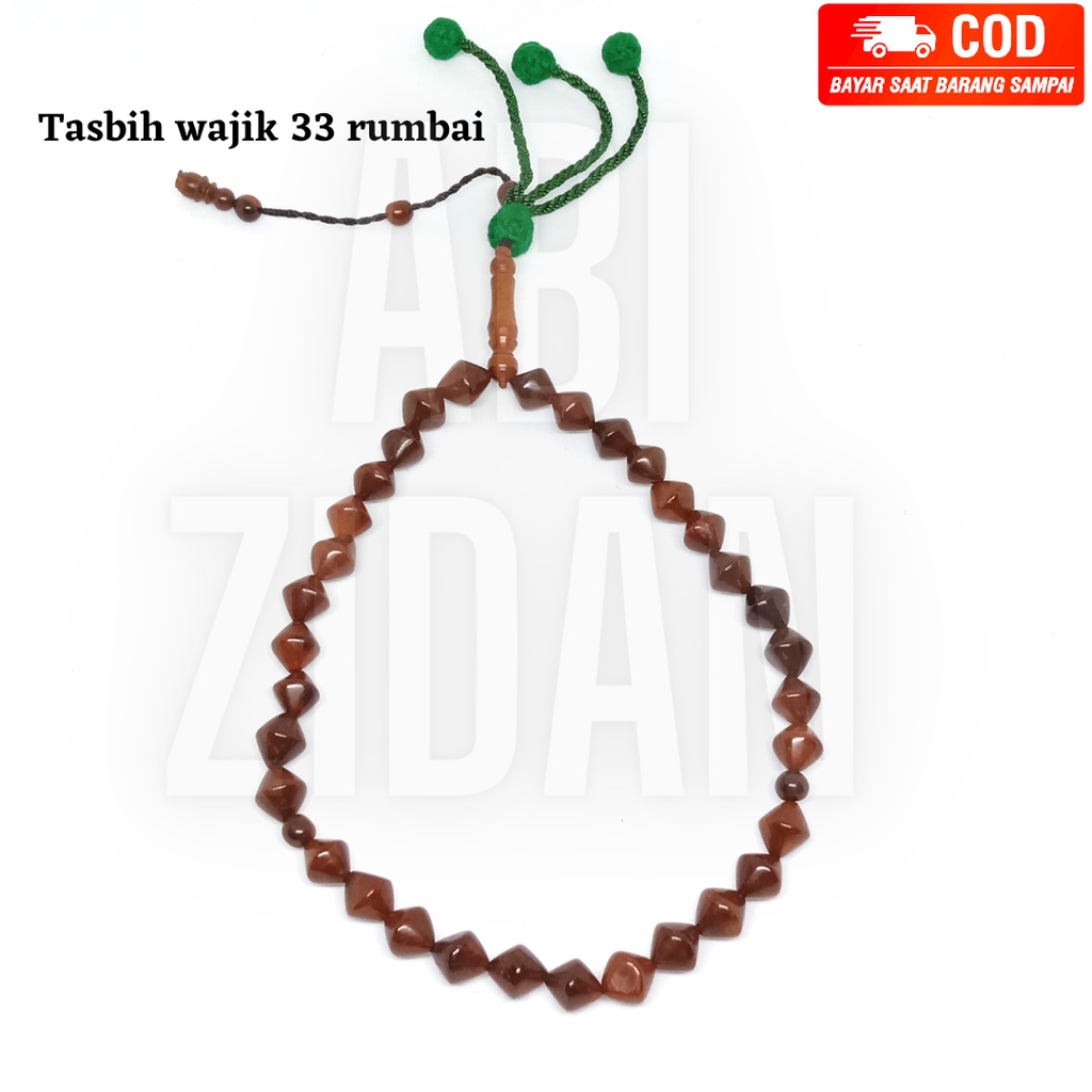 tasbih kaokah kokkah kaukah asli original model wajik 33 rumbai