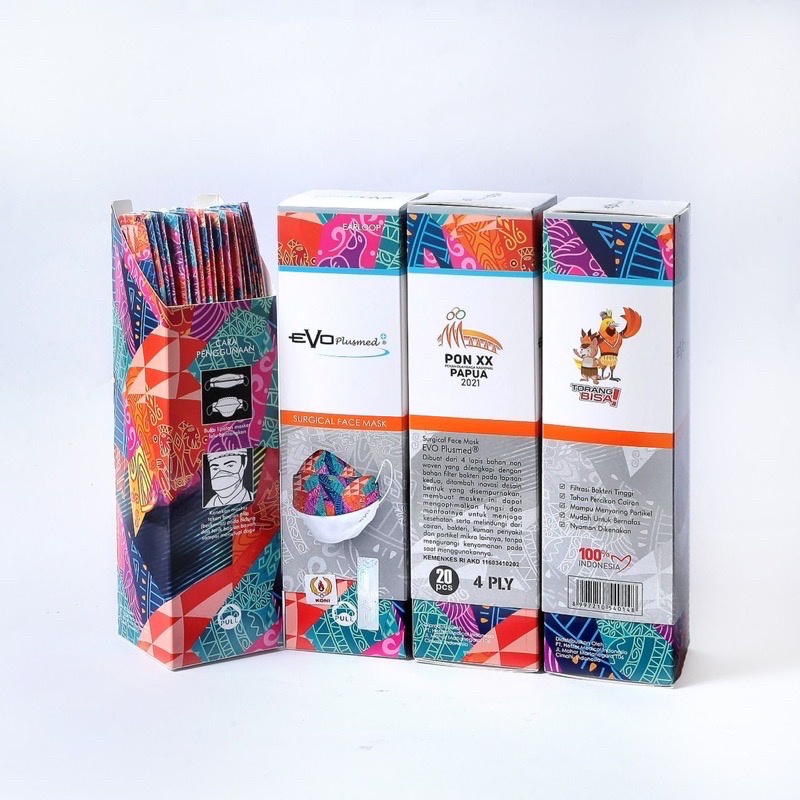MASKER EVO PLUSMED EDISI PON PAPUA 2021 / MASKER EVO / MASKER PLUSMED