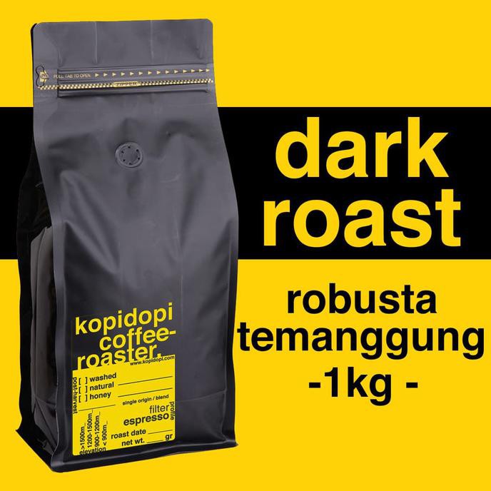 

Kopi Robusta Temanggung Dark Roast 1 Kg 1Kg - Biji Utuh New