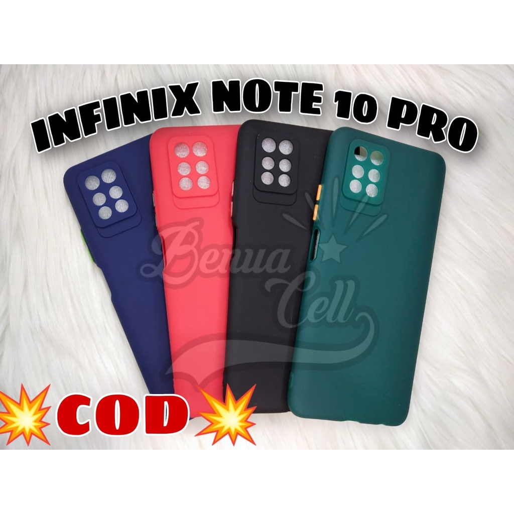 CASE INFINIX NOTE 10 - INFINIX NOTE 10 PRO // SOFTCASE PROTECTION MACARON PELINDUNG KAMERA - BC