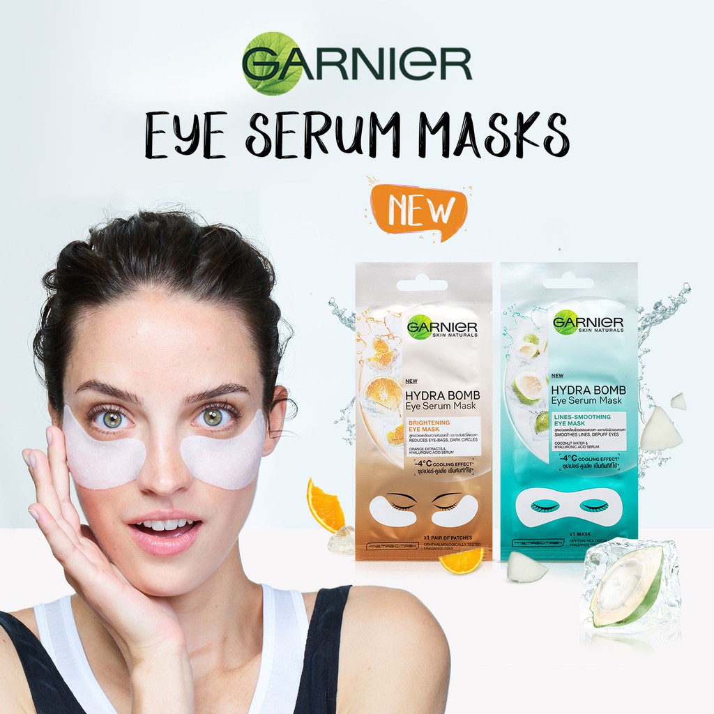 (COD BISA)✅ Garnier Eye Serum mask / Masker Mata Garnier Terbaru