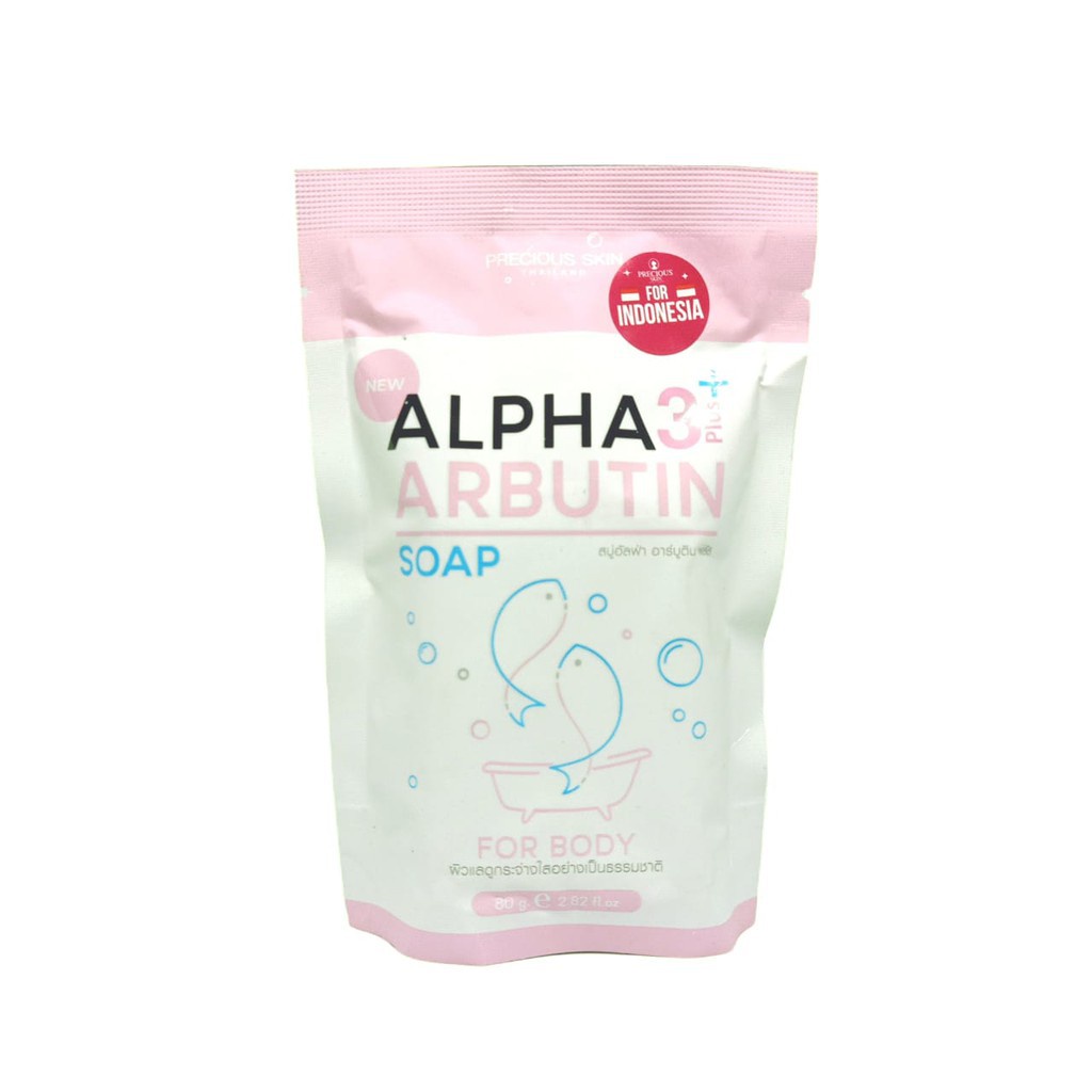 Precious Skin Alpha Arbutin 3 Plus Collagen Whitening Soap / Sabun Pemutih Badan / Sabun Pencerah Badan / Sabun Putih / Soap 80g