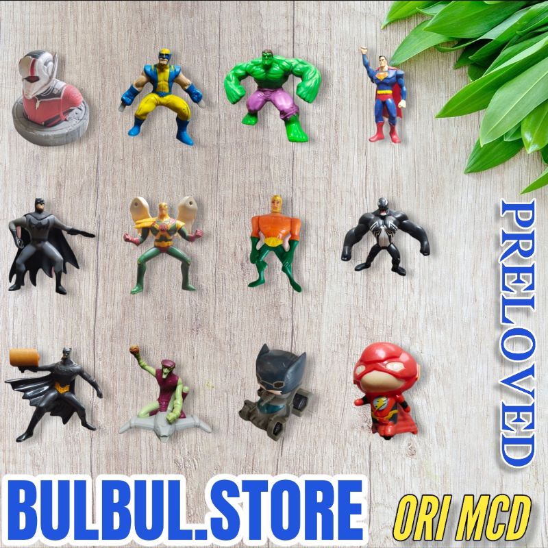 Mainan BATMAN SUPERMAN ROBIN Avengers Justice League Action Marvel Mcd Happy Meal superhero Murah BU